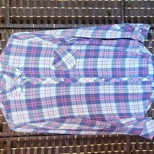 Rails Pink and Blue Plaid Shirt